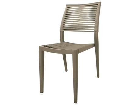 Source Outdoor Furniture Chloe Aluminum Rope Stackable Dining Side Chair