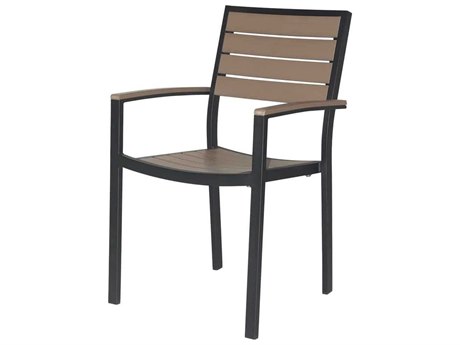 Source Outdoor Furniture Napa Aluminum Stackable Dining Arm Chair