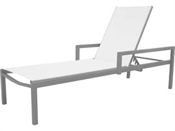 Source Outdoor Furniture Fusion Aluminum Sling Chaise Lounge with Arms