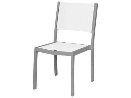 Source Outdoor Furniture Fusion Sling Aluminum Stackable Dining Side Chair
