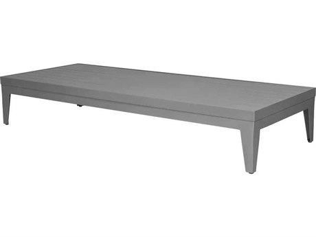 Source Outdoor Furniture South Beach Aluminum 72''W x 32''D Rectangular Coffee Table