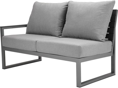 Source Outdoor Furniture Modera Aluminum Left Arm Loveseat