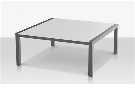 Source Outdoor Furniture Modera Aluminum 48'' Square Coffee Table