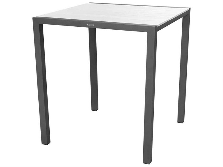 Source Outdoor Furniture Modera Aluminum 37'' Square Bar Table