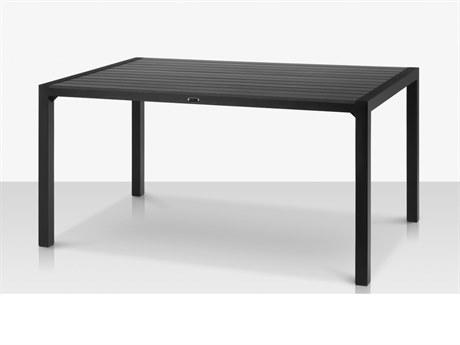 Source Outdoor Furniture Modera Aluminum 84''W x 45''D Rectangular Dining Table