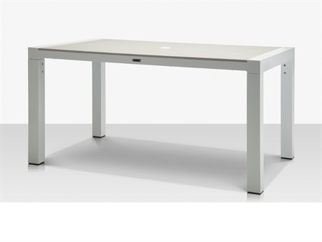 Source Outdoor Furniture Modera Aluminum 96''W x 45''D Rectangular Dining Table