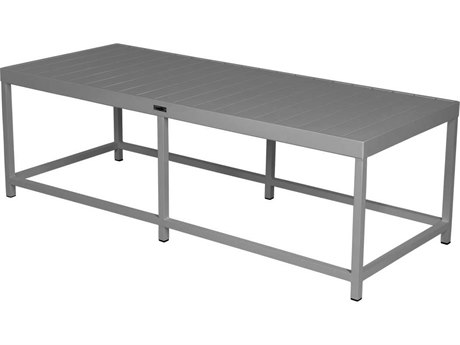 Source Outdoor Furniture Delano Aluminum 49''W x 24''D Rectangular Coffee Table