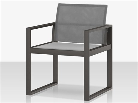 Source Outdoor Furniture Iconic Aluminum Sling Dining Arm Chair