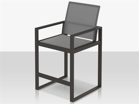 Source Outdoor Furniture Iconic Aluminum Sling XL Highback Bar Arm Chair