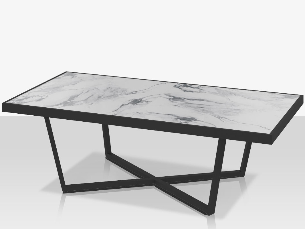 black dining table