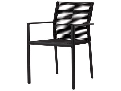 Source Outdoor Furniture Avalon Quick Ship Aluminum Rope Dining Arm Chair