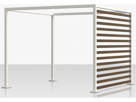 Source Outdoor Furniture Breeze 15' x 10' Optional Aluminum Wood Grain Slats - Right Side
