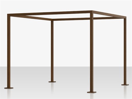 Source Outdoor Furniture Breeze Aluminum Cabana 10' Wood Grain Frame