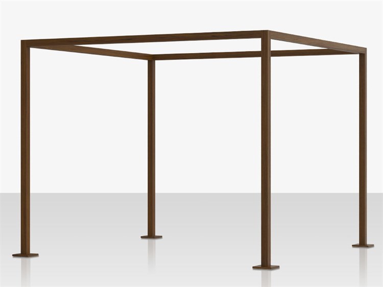 Decoscape Breeze Aluminum Cabana 10' Wood Grain Frame