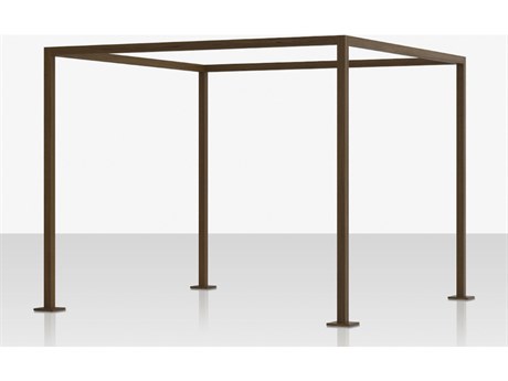 Source Outdoor Furniture Breeze Aluminum Cabana 15' x 10' Wood Grain Frame