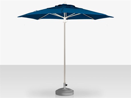Source Outdoor Furniture 8' Round Double Vented Push Up Lift Umbrella