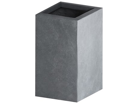 Source Outdoor Furniture Elements Concrete Gray Planter