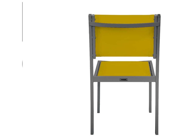 Source Outdoor Furniture Fusion Sling Aluminum Stackable Dining Side