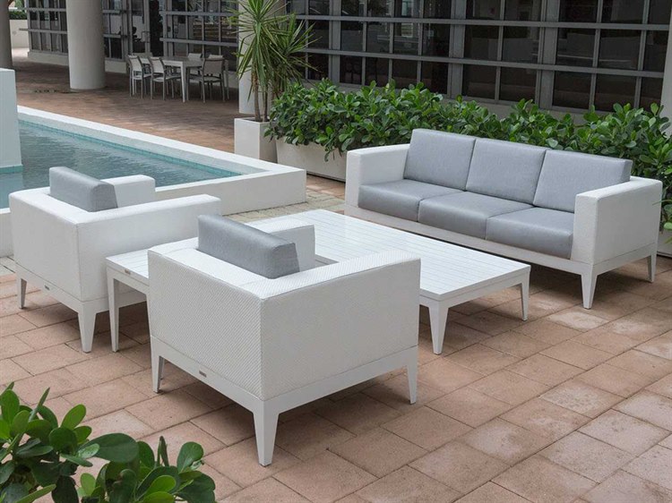 Source Outdoor Furniture South Beach Aluminum Cushion Lounge Set