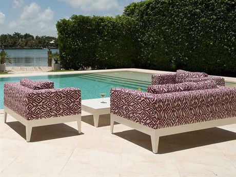 Source Outdoor Furniture South Beach Aluminum Cushion Lounge Set