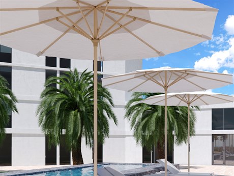 Source Outdoor Furniture The Grand 13' Foot Square Umbrella Set