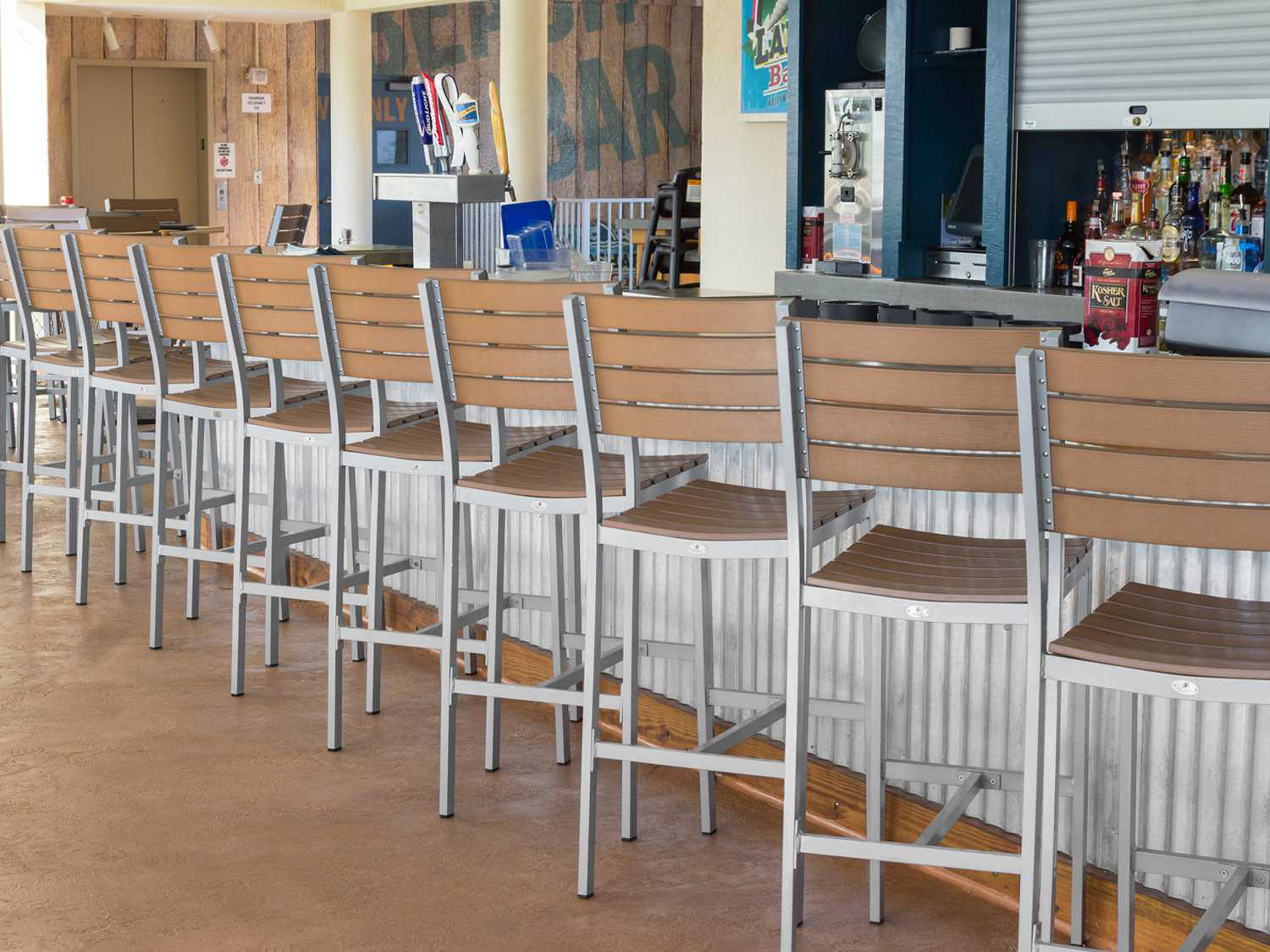 commercial outdoor kitchen bar stools