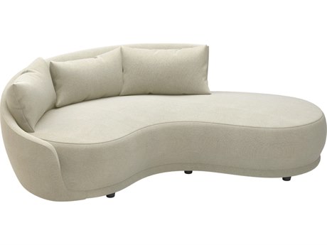 Seasonal Living Fizz Sunbelievable™ Cove Pearl Grand Royal Left Arm Patio Sofa With Bumper