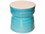 Seasonal Living Ancaris Ring Metallic and Turquoise Blue Ceramic 25'' Wide Round Accent Table  SEA308FT225P2MTB