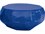 Seasonal Living Geo Turquoise Blue Ceramic 38'' Round Coffee Table  SEA308FT358P2TB