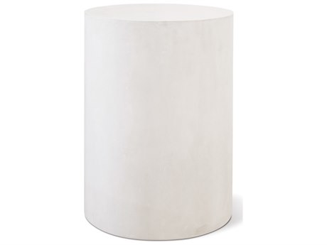 Seasonal Living Perpetual Ivory White  Ben 15'' Round Accent Table