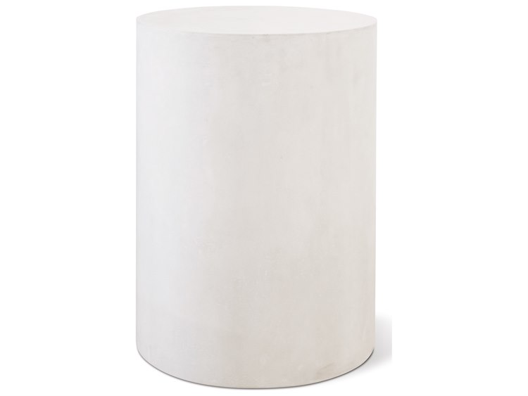 Seasonal Living Perpetual Ivory White  Ben 15'' Round Accent Table