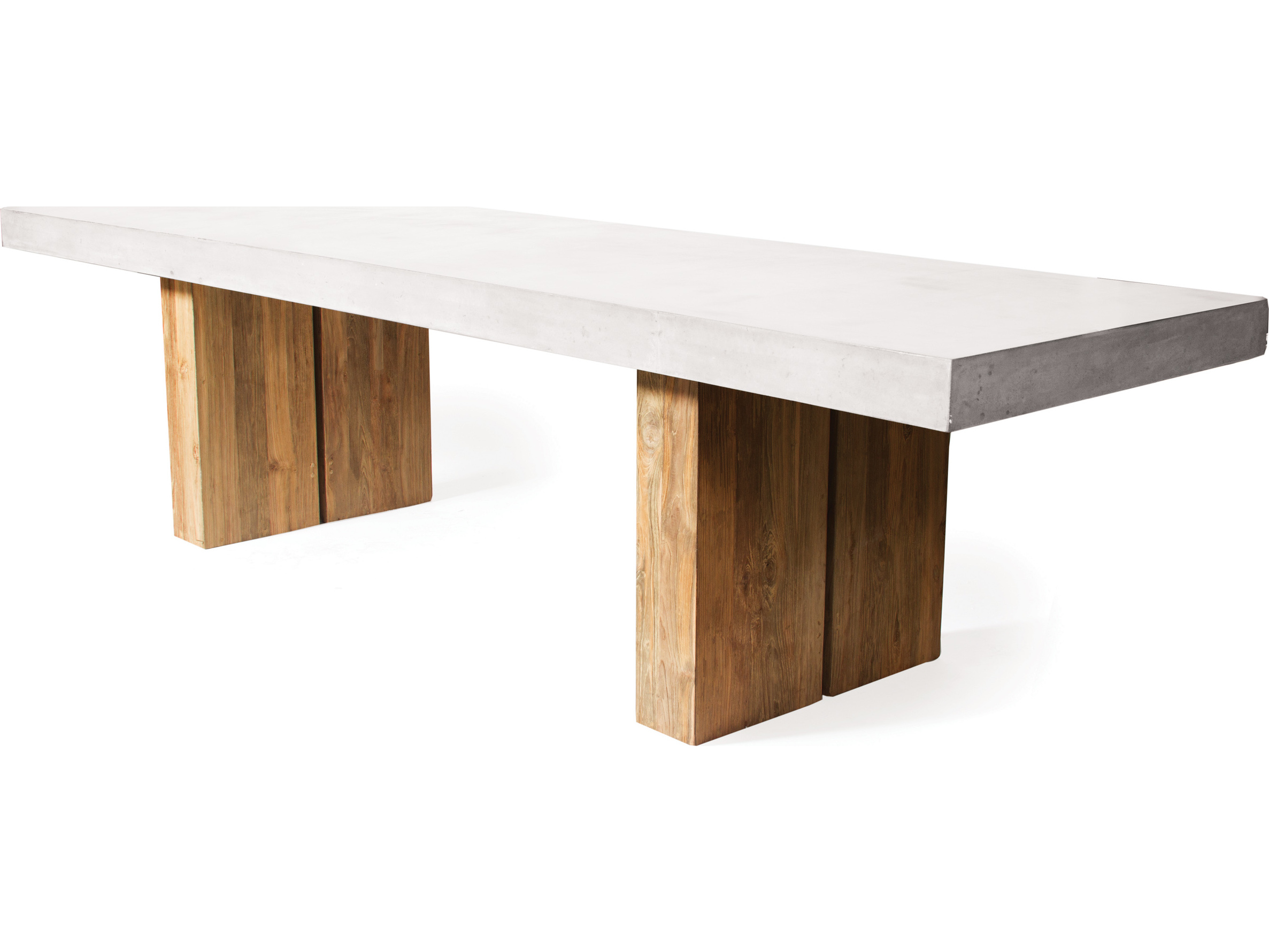 Seasonal Living Perpetual Ivory White Concrete Athos 118''W x 38''D