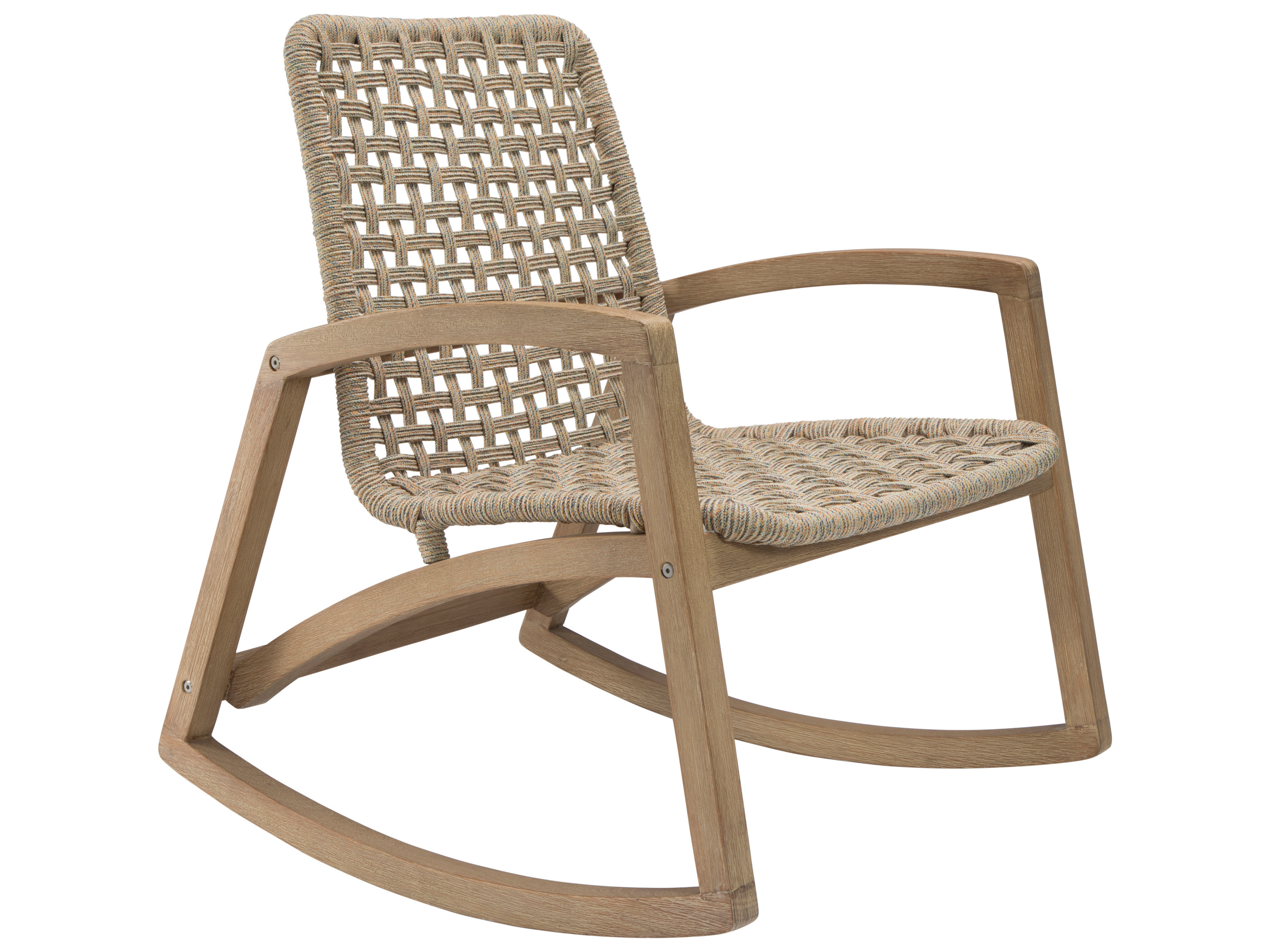 Seasonal Living Explorer Eucalyptus Wood Fuego Rocker Lounge Chair - SEA504FT304P2BDW