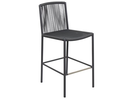 Seasonal Living Archipelago Dark Gray Aluminum Stockholm Bar Side Chair Set (Price Includes 2)