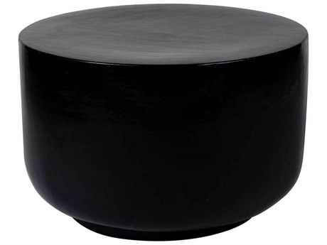 Seasonal Living Provenance Ceramic Jet Gloss/Coal Semigloss Serenity Grazed 20'' Round Side Table