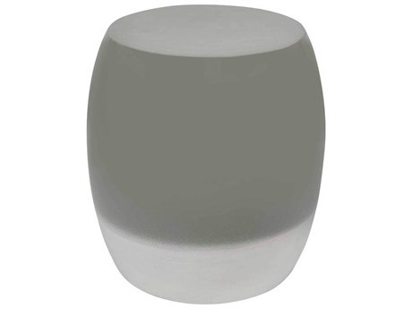 Seasonal Living Provenance Ceramic Sage Gloss/Mist Gloss Bud Stool / 17'' Round Accent Table