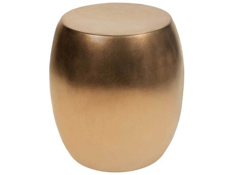 Seasonal Living Provenance Ceramic Ore Metallic Bud Stool / 17'' Round Accent Table