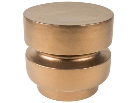 Seasonal Living Provenance Ceramic Ore Metallic Balance Stool/16'' Round Accent Table