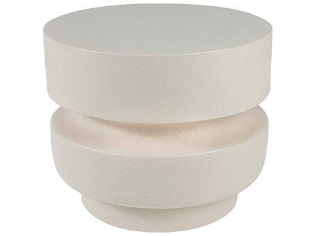 Seasonal Living Provenance Ceramic Sand Matte 18'' Round End Table