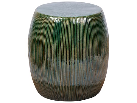 Seasonal Living Ceramics Emerald Texture Gloss Ceramic Dining Chair