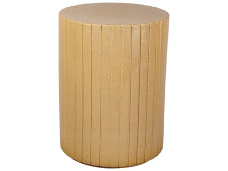 Seasonal Living Ceramics Shale Matte Ceramic Round End Table