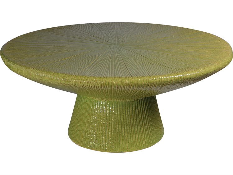 Seasonal Living Ceramic Round Patio Coffee Table