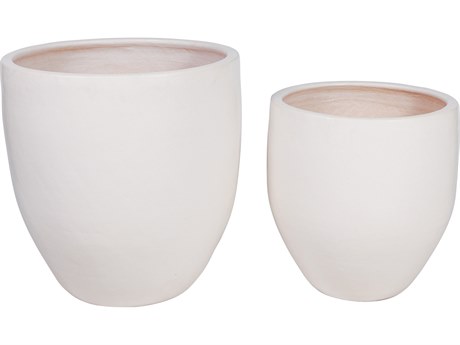 Seasonal Living Ceramics Linen Semi-gloss Planter