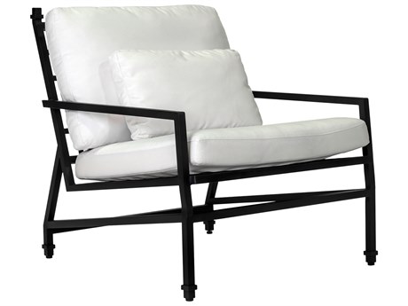 Seasonal Living Eterna Black Sand Matte Aluminum Cushion Lounge Chair