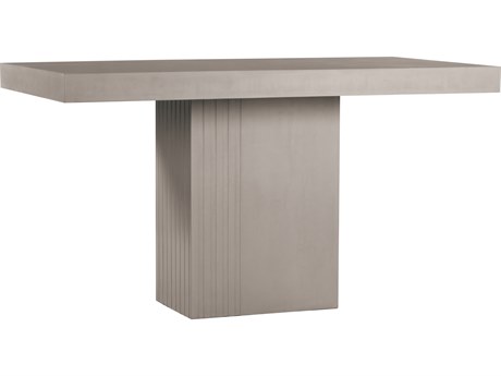 Seasonal Living Lightweight Concrete Slate Grey Rectangular Dining Table