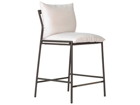 Seasonal Living Patinero Smooth Charcoal Satin Aluminum Cushion Dining Chair