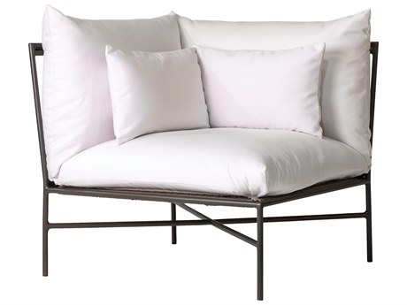 Seasonal Living Patinero Smooth Charcoal Satin Aluminum Cushion Lounge Chair