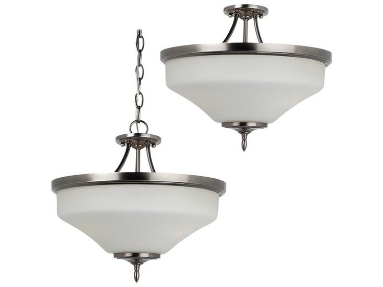Sea Gull Lighting Montreal Antique Brushed Nickel ThreeLight 15'' Wide