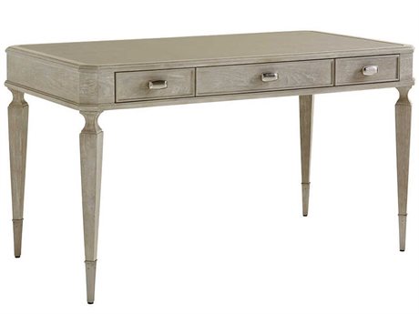 Sligh Greystone Soft Pearl Grey With White Glaze Writing Desk