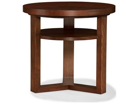 Sherrill Occasional Manhattan Round Wood End Table